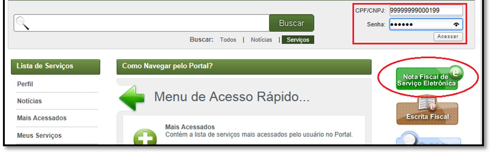 2. Acesso à Ferramenta NFS-e 5 A partir do site do município de Pinhais, www.pinhais.pr.gov.br deve-se acessar o Portal do Cidadão, clicando na opção Serviços Online ou acessar: www.pinhais.pr.gov.br/atende.