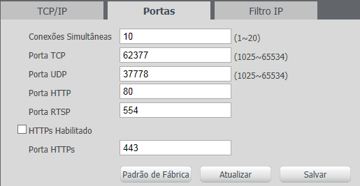 TCP/IP versão 6 Endereço IP: em modo Estático, é possível configurar o IP desejado.