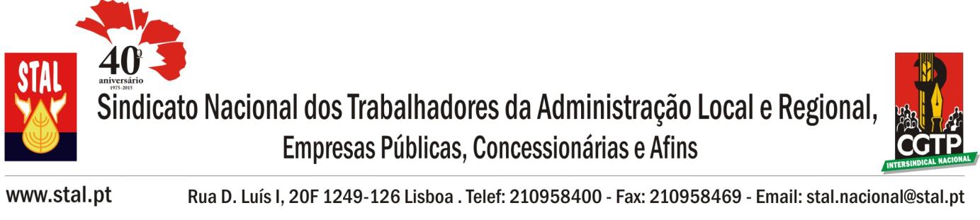 trabalhadores da Administração Pública e nas pensões dos aposentados que financiam atualmente a ADSE.