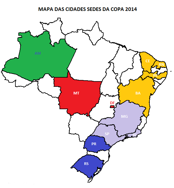 O BRASIL NA COPA Essa é a segunda vez que o Brasil sedia uma copa do mundo. A primeira vez que isso aconteceu foi em 1950.