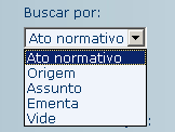 Manual PER-MAN-007 Tabelas Dinâmicas Figura: Consulta web Pesquisa avançada o Consulta Tipo de pesquisa de Atos normativos - Permite criar a partir dos campos do MARC novas consultas para Atos