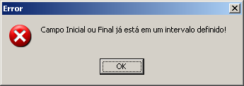 Manual PER-MAN-007 Campo Exibição Um mesmo intervalo de Campo inicial e Campo final nunca poderá estar em ordens diferentes.
