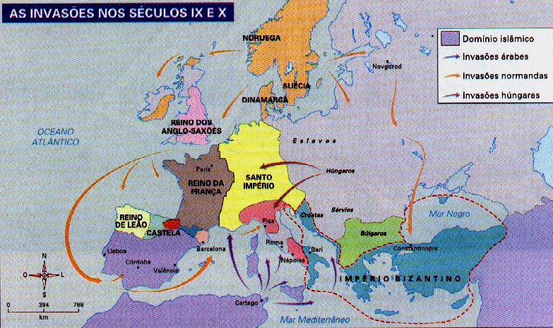 VIII, acentuou a decadência comercial da Europa, que passou a voltar-se para a terra tornando-se dependente dela o feudalismo forma-se na Europa Ocidental.