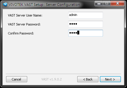 Instalação de VAST Instalar o Software de VAST 1. Executar VAST_Setup.exe no seu computador, e especificar um local para instalar o programa. 2.