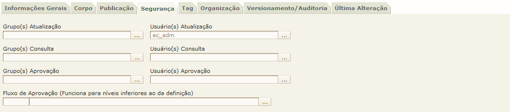 Associar à aplicação: selecionar no botão caso do destaque a aplicação é Intranet. e recuperar a aplicação onde será associada à notícia.