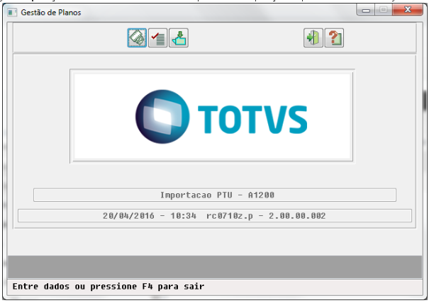 No TOTVS12 acesse o programa Manutenção