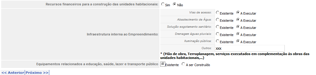 QUARTA TELA Informação solicitada para inscrição: Desoneração fiscal municipal: ( )NÃO ( ) SIM Recomendação: Informar SIM se o município já possui ou ainda se pretende faze-lo.