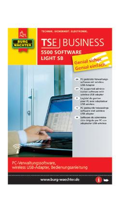 TSE 6000 HOME & BUSINESS SOFTWARE DE GERENCIAMENTO TSE5500 Até 15 usuários Até 8 s Bloqueio de horário para