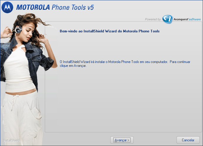 Instalar Motorola Phone Tools Importante! Instale o software antes de conectar o dispositivo no PC.