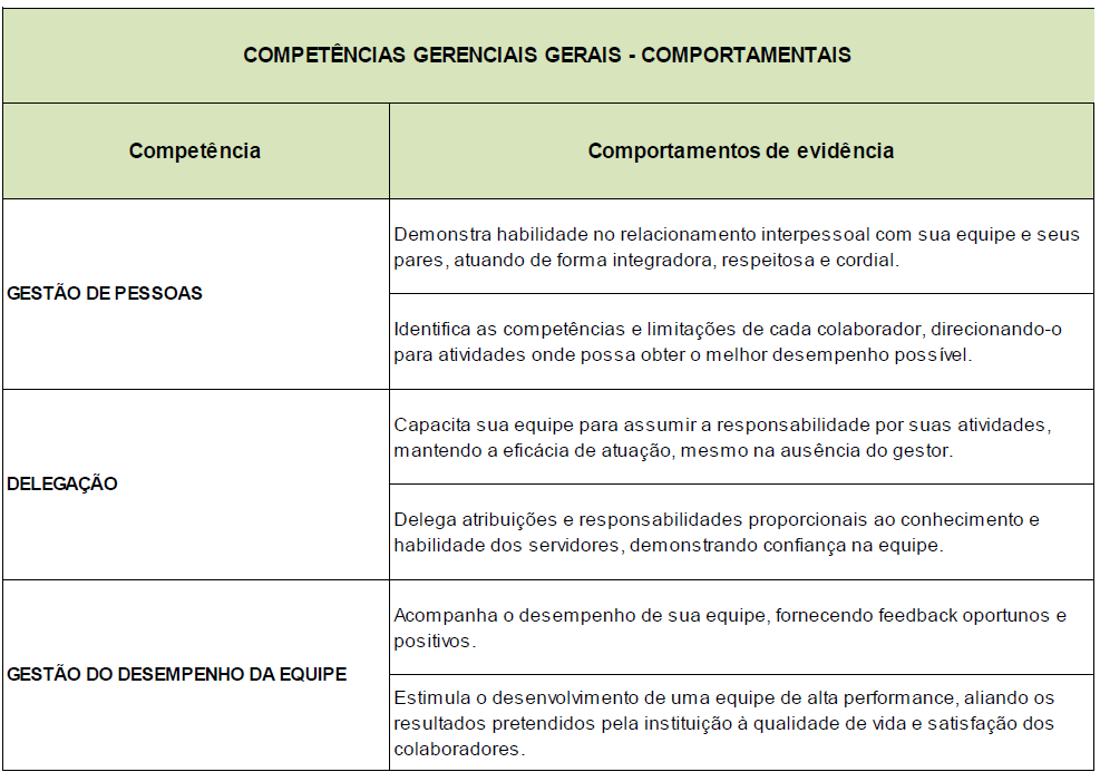 prioritárias para o exercício das atividades gerenciais no TRT3, e registrar suas sugestões sobre a redação das competências.