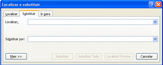 Localizando e Substituindo o Texto Os comandos de localização e substituição de texto podem ser acessados através da guia Início_Substituir.