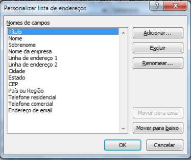 44 3. Neste momento estaremos inserindo informações que serão utilizadas no documento.