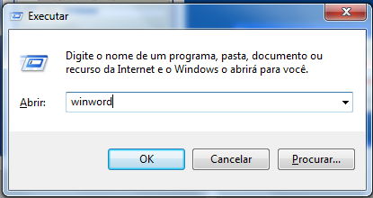 Iniciando o Word 2010 pelo menu Iniciar Pressione o botão "Iniciar" através das teclas Ctrl + Esc, após isso, utilize a seta para baixo até localizar o menu Todos os programas.