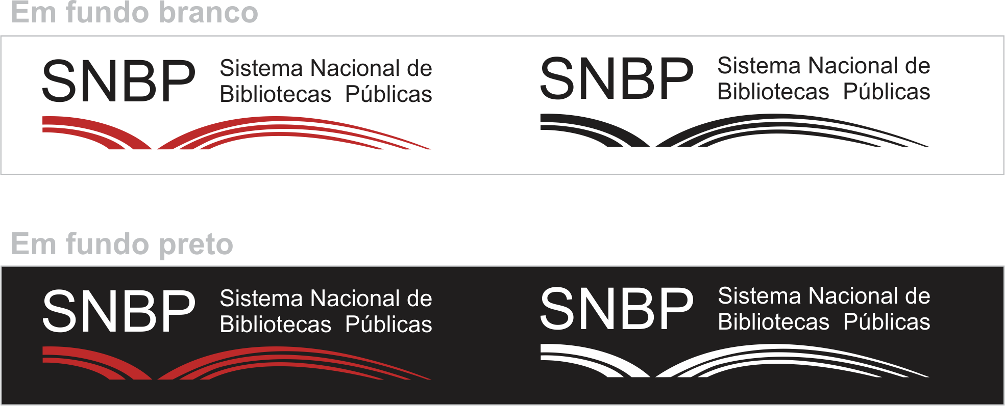 3 CORES As cores da logomarca do SNBP devem ser respeitadas de acordo com sua aplicação. 3.