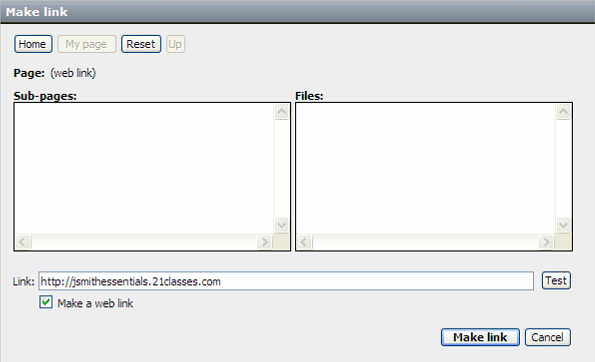 Criando Hyperlinks para um Web Site 1. Para criar um link para outro Web Site, selecione o texto no qual você quer estabelecer o hyperlink. 2.