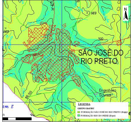 Para o topo, os sedimentos dessa Formação têm contato marcado por diastemas com os sedimentos da Formação São José do Rio Preto.