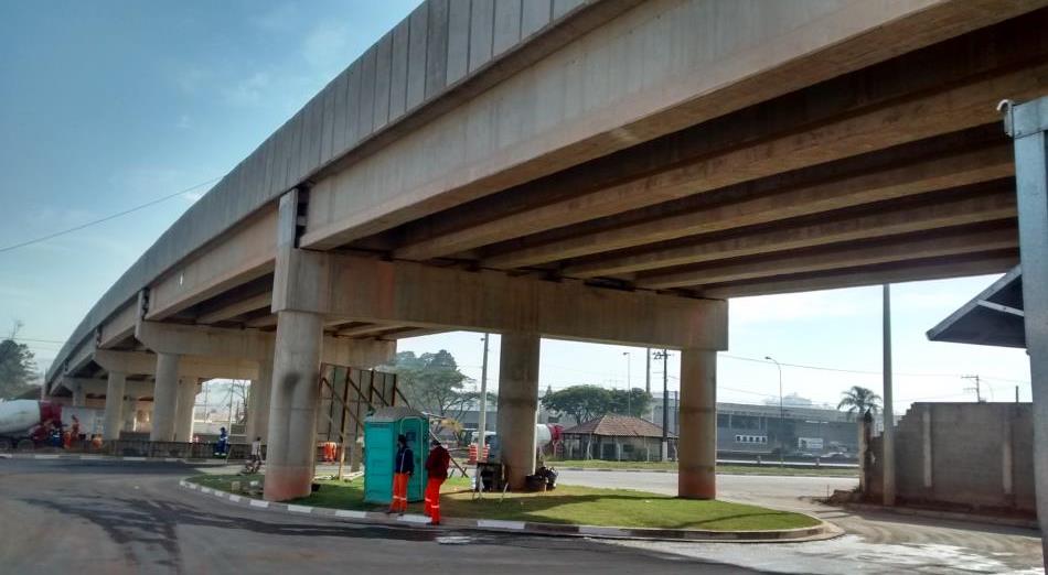Viaduto Privativo A GLP investiu na construção de um viaduto pensando em seus