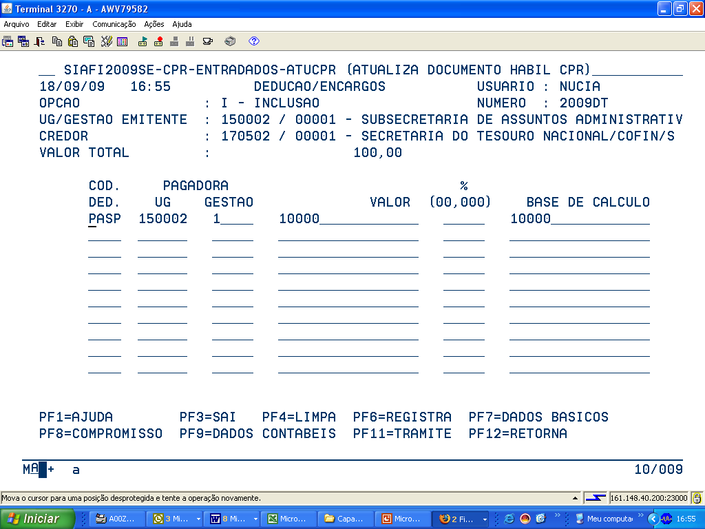 Recolhimento do