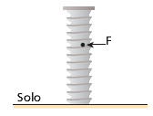 A massa do bloco é de 1,0 kg, a constante elástica da mola vale 2,0 10 3 N/m e o trilho que suporta o sistema é reto e horizontal.