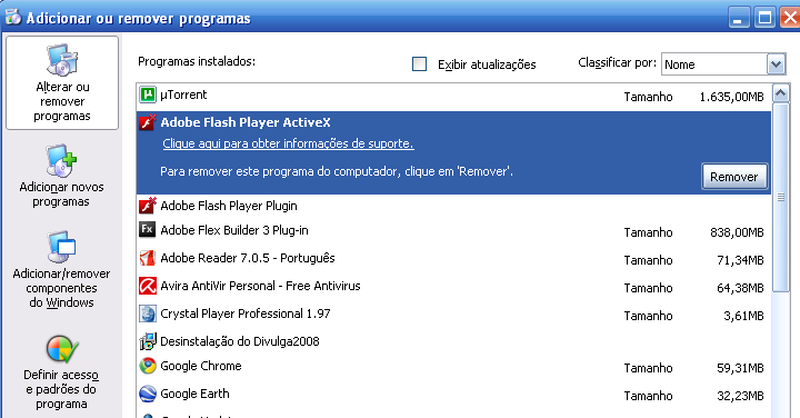 Clique Internet Explorer Mozilla Firefox 4º Verifique a versão do Adobe Flash Player clicando em Clique para obter informações