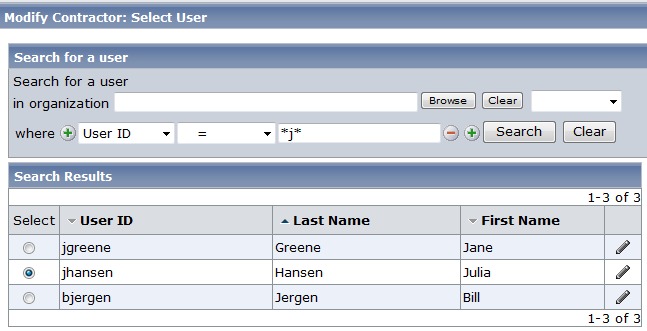 Tarefas adicionais nas telas de pesquisa e lista Tarefas adicionais nas telas de pesquisa e lista É possível configurar o CA IdentityMinder para adicionar ações extras que os usuários podem executar