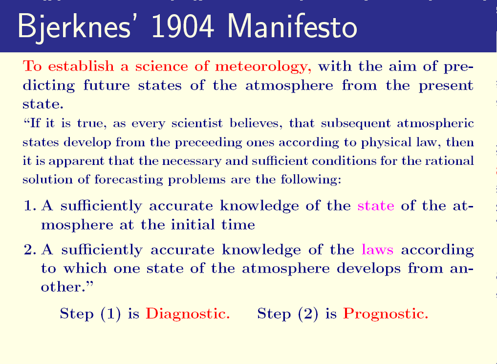 Vilhelm Bjerknes (1862 1951) Click to add title Nasceu em 1862. Click to add an outline Paris, 1989 90. Estudou matemática com Poincare. Stockholm, 1983 1907.