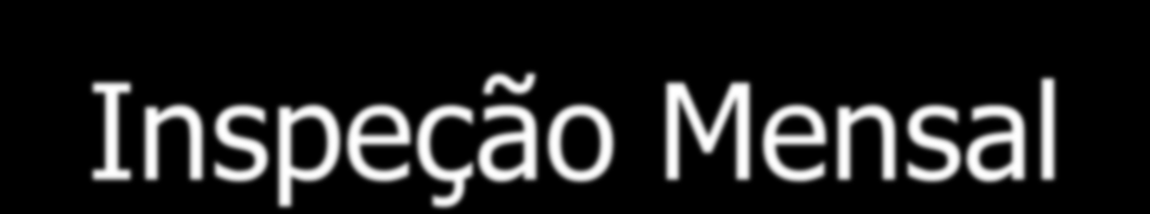 Inspeção Mensal O manômetro devera estar em perfeito estado, e indicado na cor verde, isso que dizer que ele esta carregado.