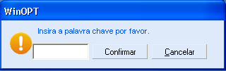 Ao tentar criar uma nova vista irá surgir a mensagem Insira a palavra-chave por favor, devendo para isso contatar os serviços da, que são os únicos que tem acesso a esta opção.