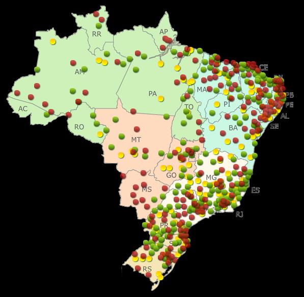 PLANO DE EXPANSÃO DA REDE FEDERAL DE EPCT 1909 a 2002 - Pré-existentes: 140 unidades 2003 a 2010 -
