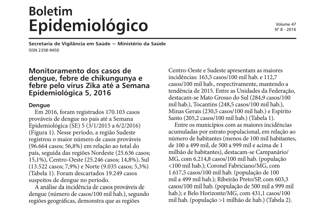 Informe sobre o monitoramento de visitas domiciliares no Brasil: informe diário com indicadores operacionais de combate, com foco no cumprimento da estratégia de visitas e gestão de insumos.