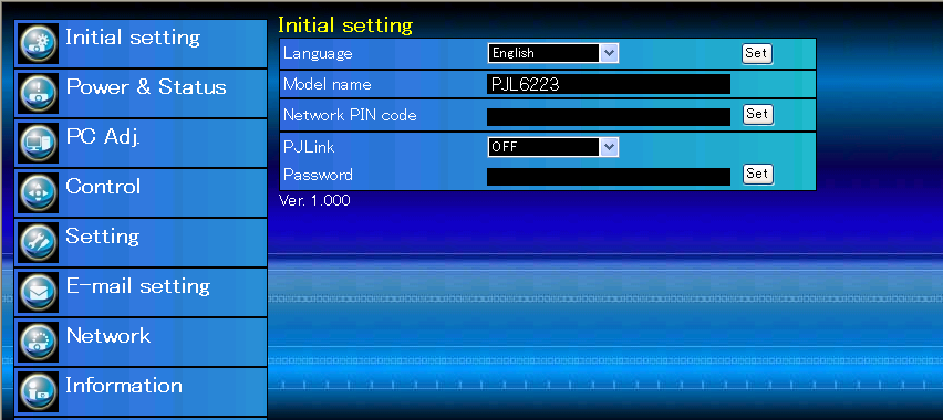 Perguntas e respostas P Posso actualizar o firmware do projector? R É possível actualizar o firmware através da rede. É necessária uma ferramenta especial para fazer a actualização.