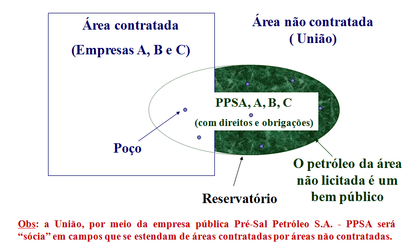 se estendam por áreas não concedidas ou não partilhadas, acordo de individualização da produção, cujos termos e condições obrigarão o futuro concessionário ou contratado sob regime de partilha de