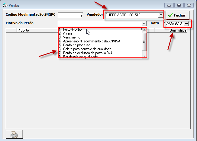 Cadastre os produtos