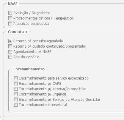 Detalhamento do atendimento individual Frente