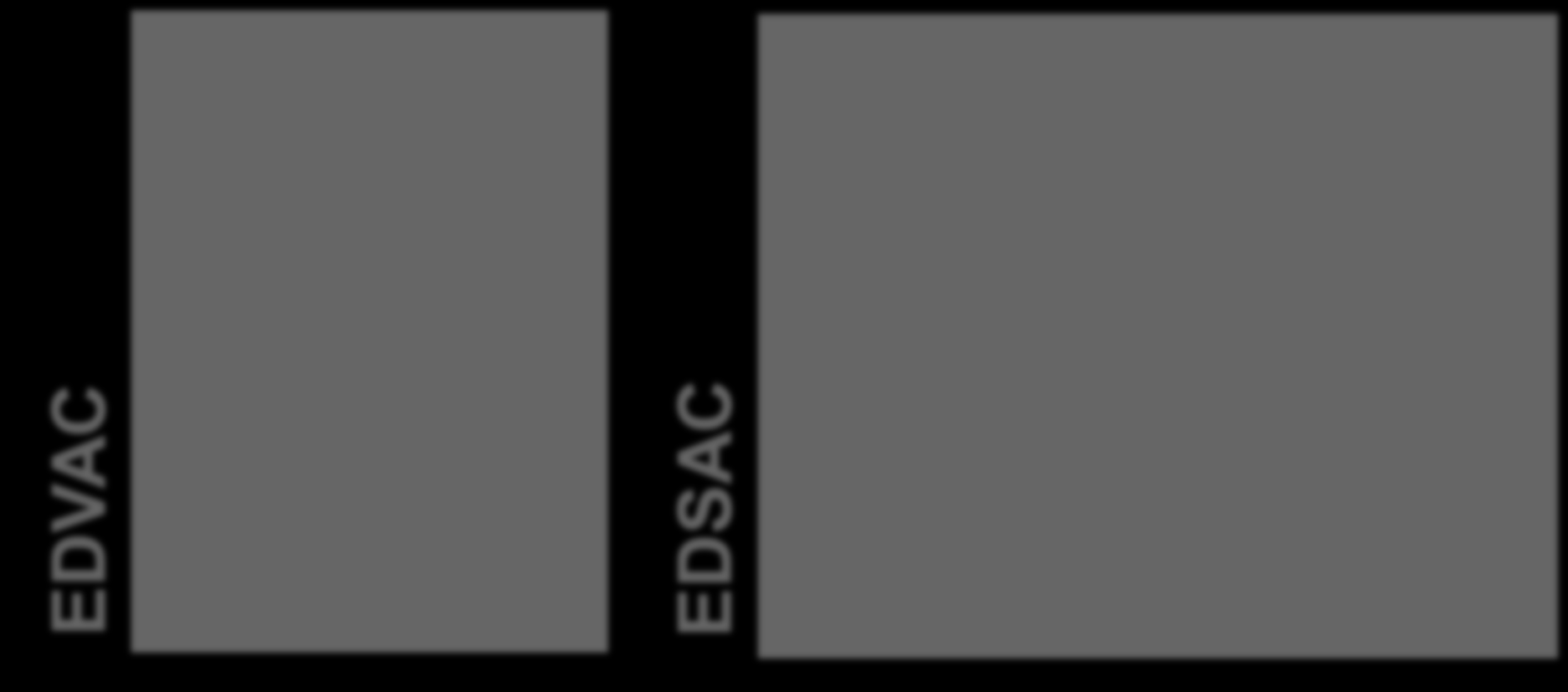 EDVAC EDSAC Computadores baseados no modelo de von Neumann O primeiro