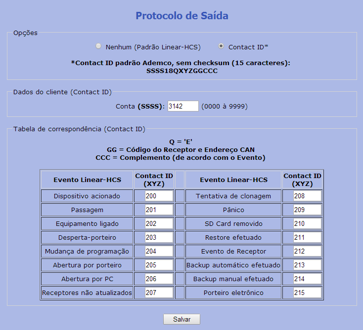 1. CONVERSOR SERIAL-IP / GUARITA IP 1.1 Configurar Protocolo de Saída Acesse a Página HTML do equipamento e clique no menu Protocolo Saída.