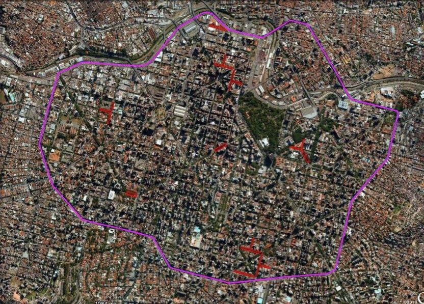 Localização Localização dos 10 estacionamentos Oiapoque Regiões