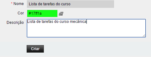 23 6 Tarefas 6.1 Criando uma lista de tarefas Cada tarefa é associada a uma lista de tarefas. Pode-se usar a lista de tarefas padrão do seu webmail com o nome Lista de Tarefa de <login>.