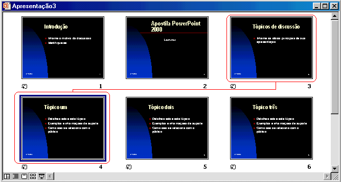 3. Depois, solte o botão do mouse para soltar o slide na nova posição. Desfazer a ação Se mover um slide para uma posição incorreta, clique no slide e mova-o novamente.