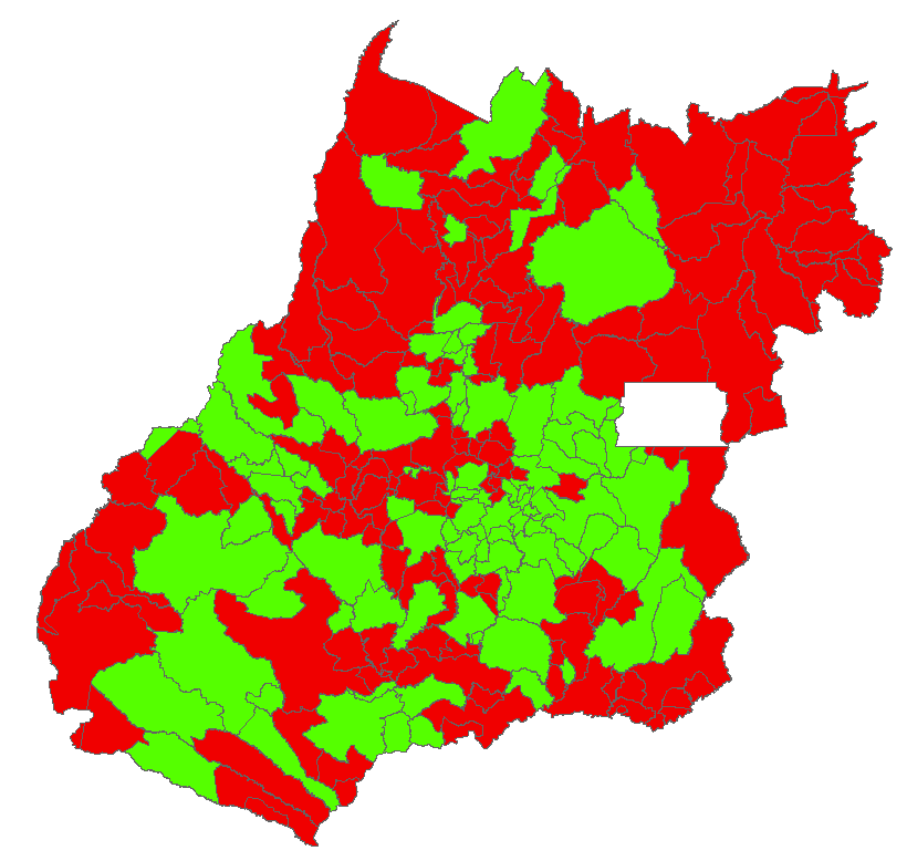 GEORREFERENCIAMENTO Percentual de Municípios Envolvidos no Programa ESCOLA SEM DROGAS até 212 INDICADOR SITUAÇÃO EM 31/12/212 Municípios não envolvidos no ESCOLA