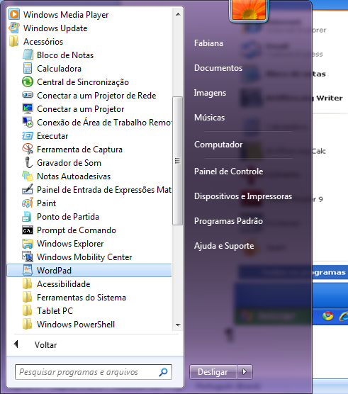 3 1. EDITOR DE TEXTO 1.1. WORDPAD É um aplicativo que permite a preparação e impressão de textos.