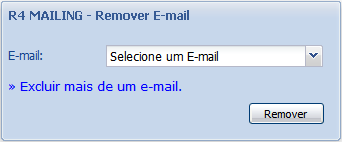 REMOVER E-MAIL Para remover um e-mail você vai selecionar qual o grupo que o e-mail está e procurar por
