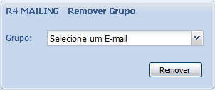 REMOVER GRUPOS Para remover um grupo de e-mail, você irá selecionar o grupo e clicar em remover, mas CUIDADO ao remover um grupo os