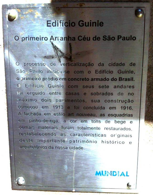 Primeiro Edifícios na cidade de São Paulo Situado a Rua Direita no