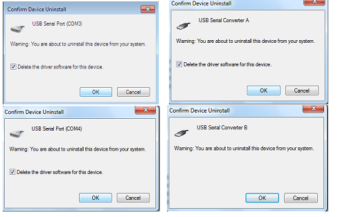 Desinstalar Dispositios FTDI Com a apresentação do Microsoft Windows 7/8/8.