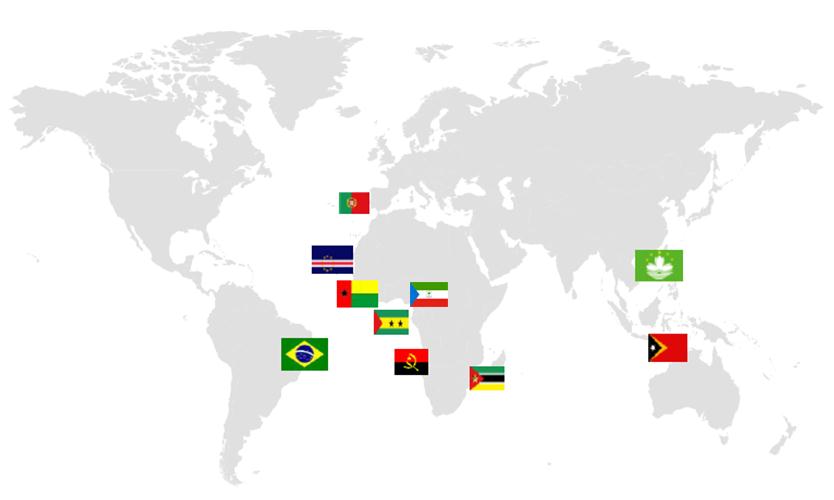 Países de Língua Portuguesa 9 países 1 Região