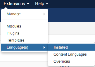 Clique em Upload & Install para instalar o pacote. Aparecerá a seguinte tela informando que o pacote foi instalado com sucesso. Existe uma outra forma de instalar idiomas.