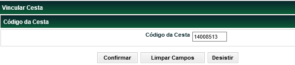 Vincular Cesta Manutenção de Garantias Menu Manutenção de garantias > Garantidor ou Garantido > Vincular Cesta Visão Geral Estando a Cesta de Garantia com status Finalizada, o Garantidor e Garantido