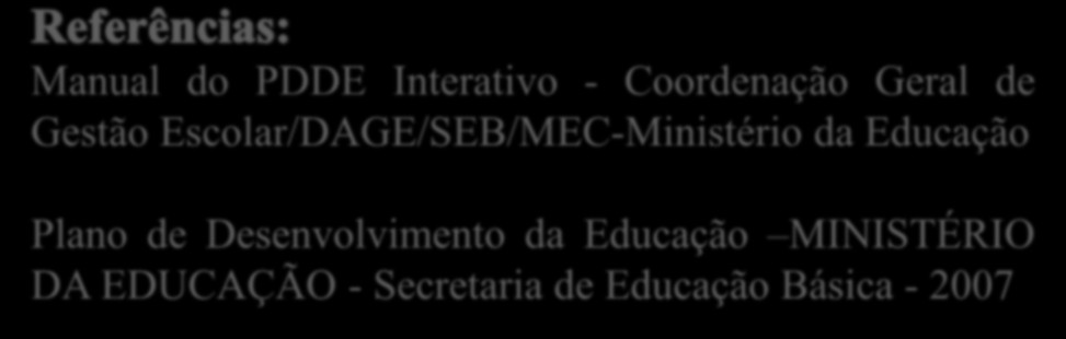 Manual do PDDE Interativo - Coordenação Geral de Gestão Escolar/DAGE/SEB/MEC-Ministério da