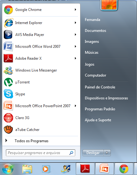 Sistema operacional Windows 7 No Windows, tudo o que você tem dentro do computador programas, documentos, arquivos de dados e unidades de disco, por exemplo- torna-se acessível em um só local chamado